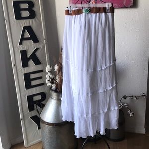 ❤IZ BYER high low skirt with belt
